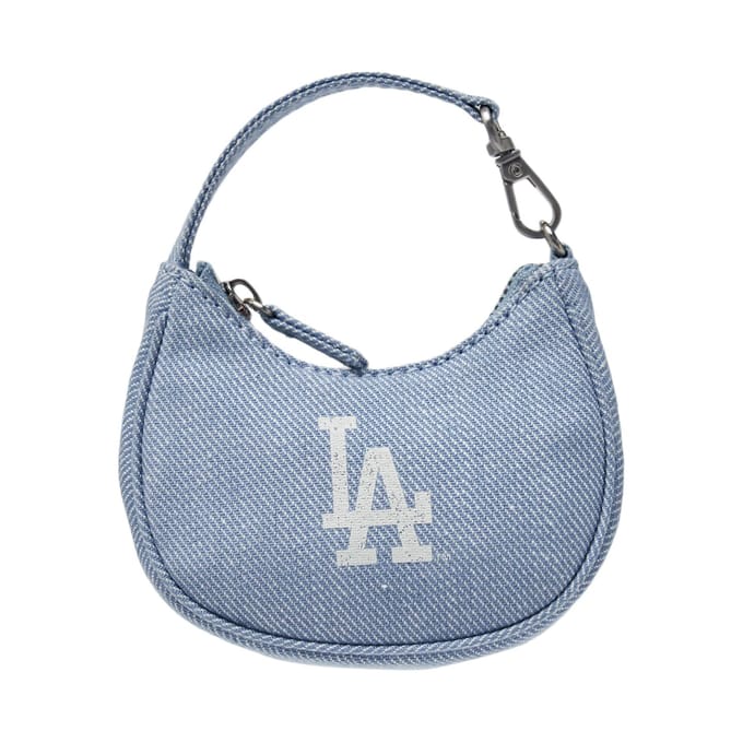 MLB Los Angeles Dodgers Mode Veelzijdig Draagbaar Katoen Polyester Portemonneetje Mini Unisex Accessoires Denim-Blauw 3APOB016N-07SBL Basic Set (Bag) gray