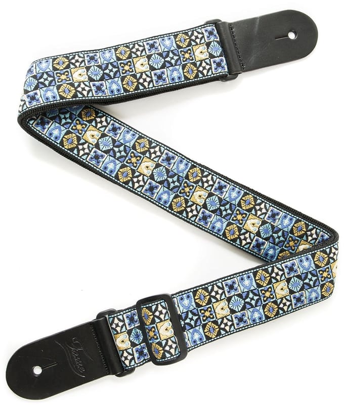 Fame Mosaic Nylon Strap Blue - Gitaarband