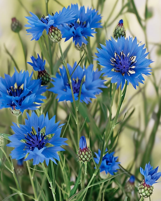 Wilde Korenbloem Zaden Centaurea Cyanus Biologisch Eenjarig