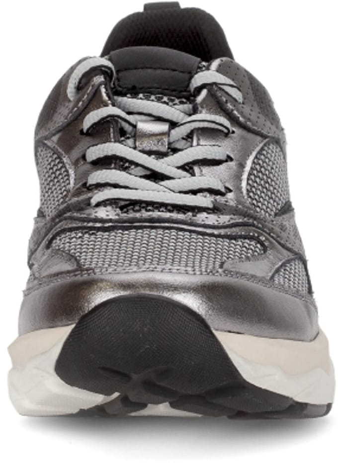 Gabor Rollingsoft Sneakers zilver Textiel - Dames