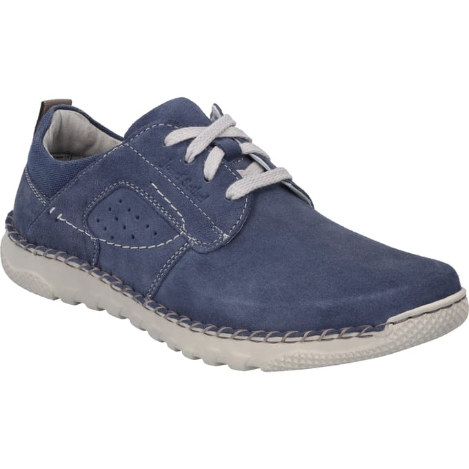Josef Seibel WILSON 04 - Vrije tijdsschoenenHeren veterschoenHeren sneakersCasual - Kleur: Blauw - Maat: 41