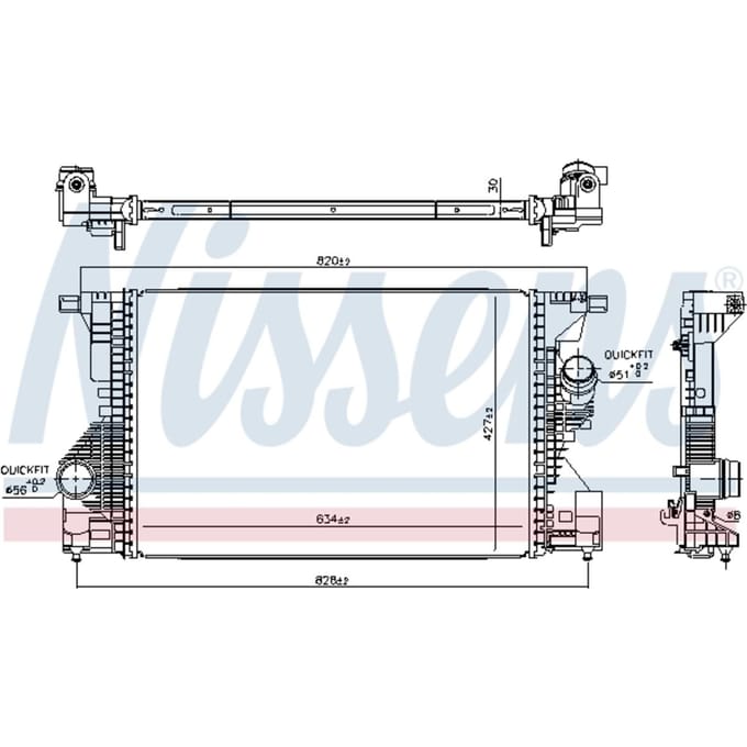 Intercooler NISSENS 961560