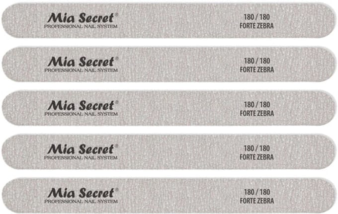 Forte Zebra Straight Nagelvijl 180/180 Blauw (5stuks)