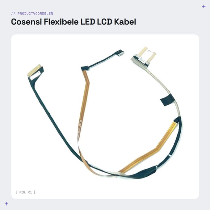 Dailygoods - Flexibele LED LCD Kabel voor MSI Laptops