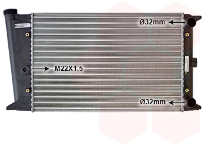 Van Wezel - RADIATOR VOOR VW GOLF I 1976-1983 171121253G