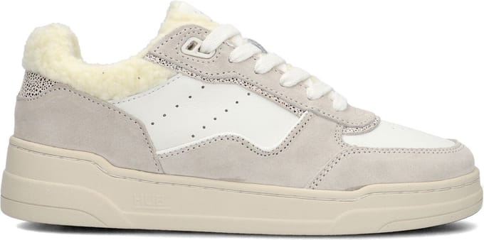 HUB Match Sneakers - Leren Sneaker - Dames - Beige - Maat 37
