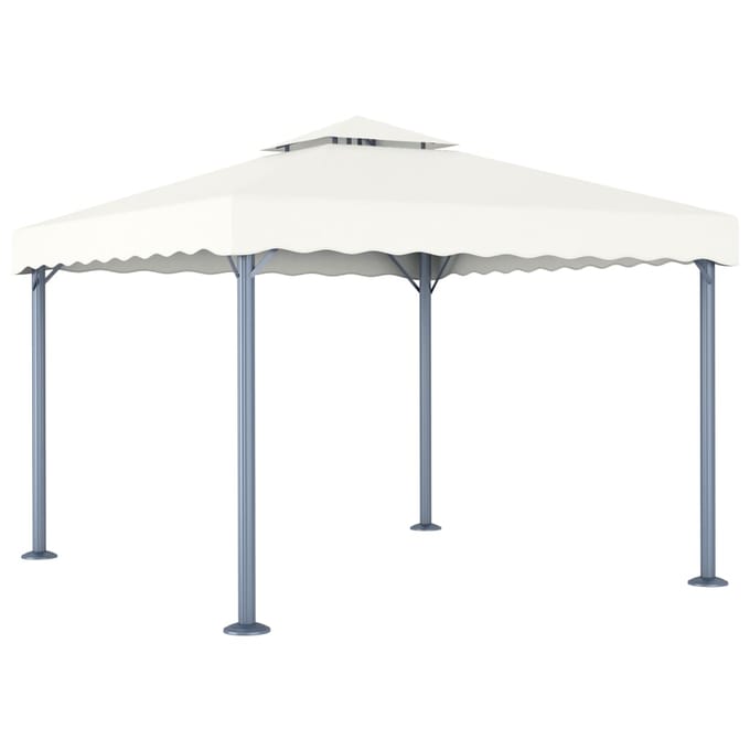vidaXL - Prieel - 300x300 - cm - aluminium - crème
