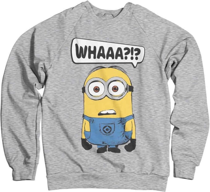Minions Sweater/trui -S- Whaaa?!? Grijs