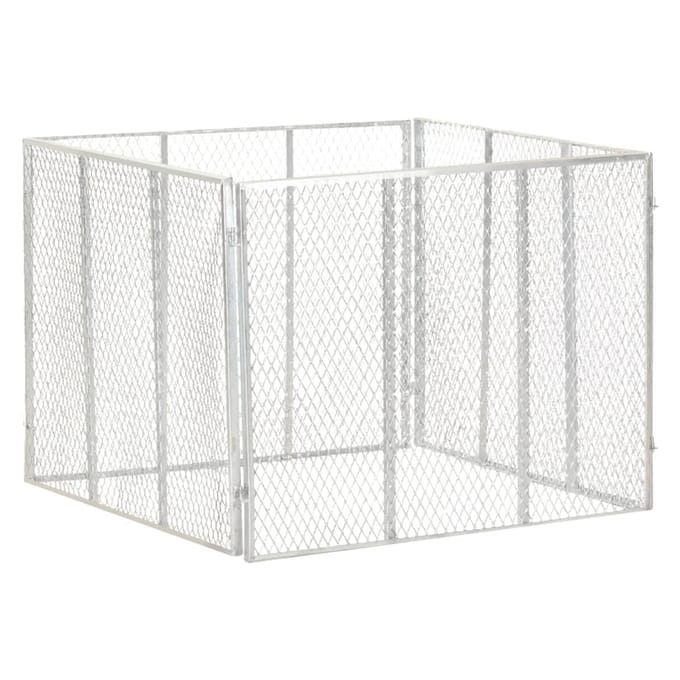 vidaXL - Compostbak - 100x100x77 - cm - gegalvaniseerd - staal