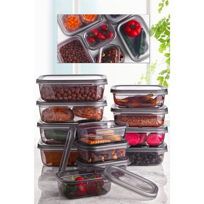 Asir - Opbergboxset (12 stuks) – Multicolor – 14 x 5 x 10 cm