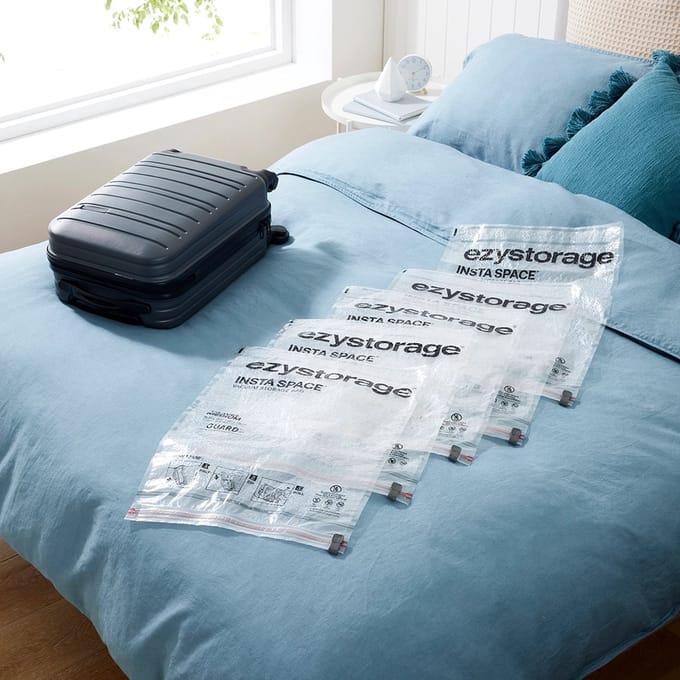 Ezystorage oprolbare vacuümzak 5x medium - Transparant - Luchtdicht