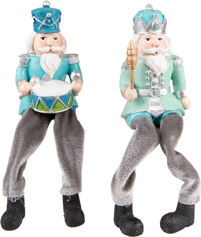 Clayre & Eef Beeld Notenkraker 21 cm Groen Kunststof