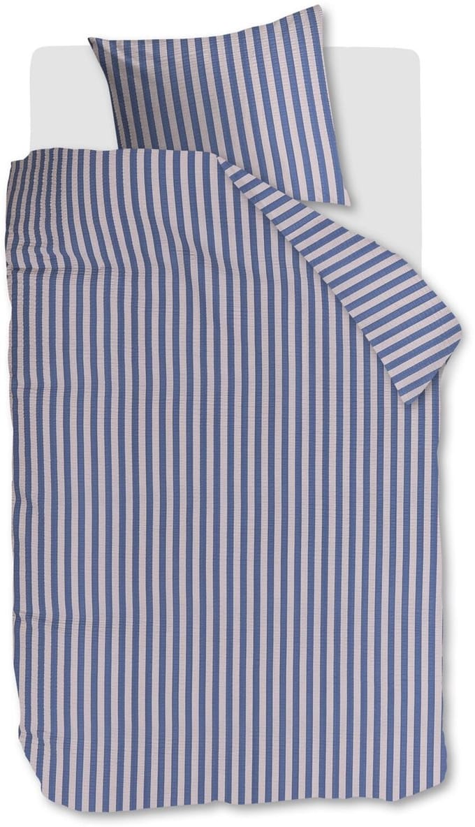 Beddinghouse Veya dekbedovertrek - Eenpersoons - 140 x 200/220 cm - Blauw