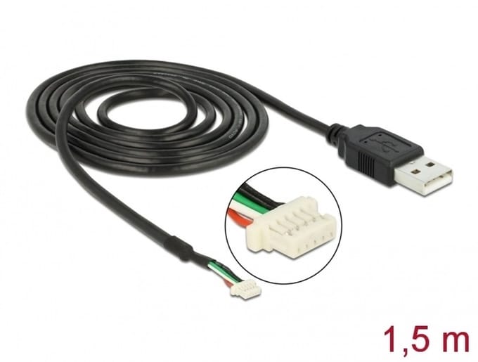 Delock USB 2.0 Connection Cable for 5 pin Camera modules V1.9 1.5 m