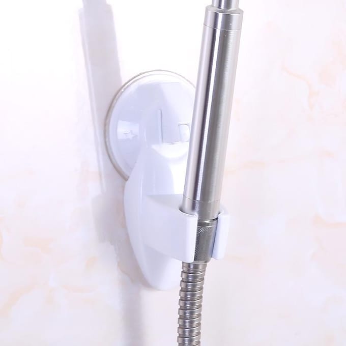 Support de fixation pour pommeau de douche, buse réglable sans perforation, robinet à ventouse solide, support fixe, accessoires de salle de bain rose
