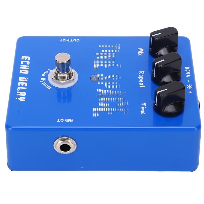 Effectpedaal Echo Delay Gitaar Effector Muziekinstrument Accessoires DC 9V 30mA blue