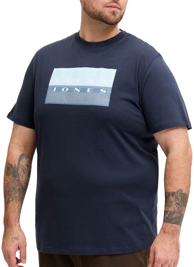 JACK&JONES PLUS - Fusion Dots Print Shirt Heren (plussize) - Maat XXL