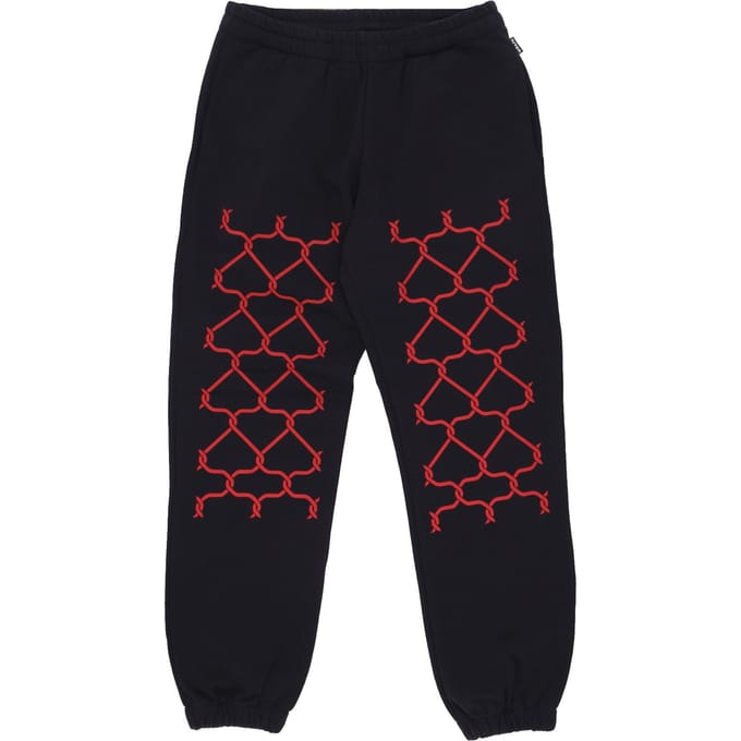 Heren Joggingbroek Net Sweatpant Zwart