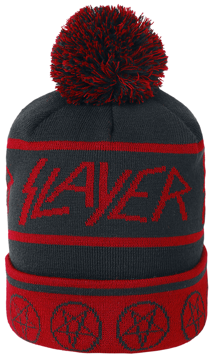 Slayer Beanie Unisex Beanie - zwart/rood - Standard