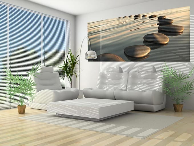 Stones Ripples Zen Photo Wallcovering