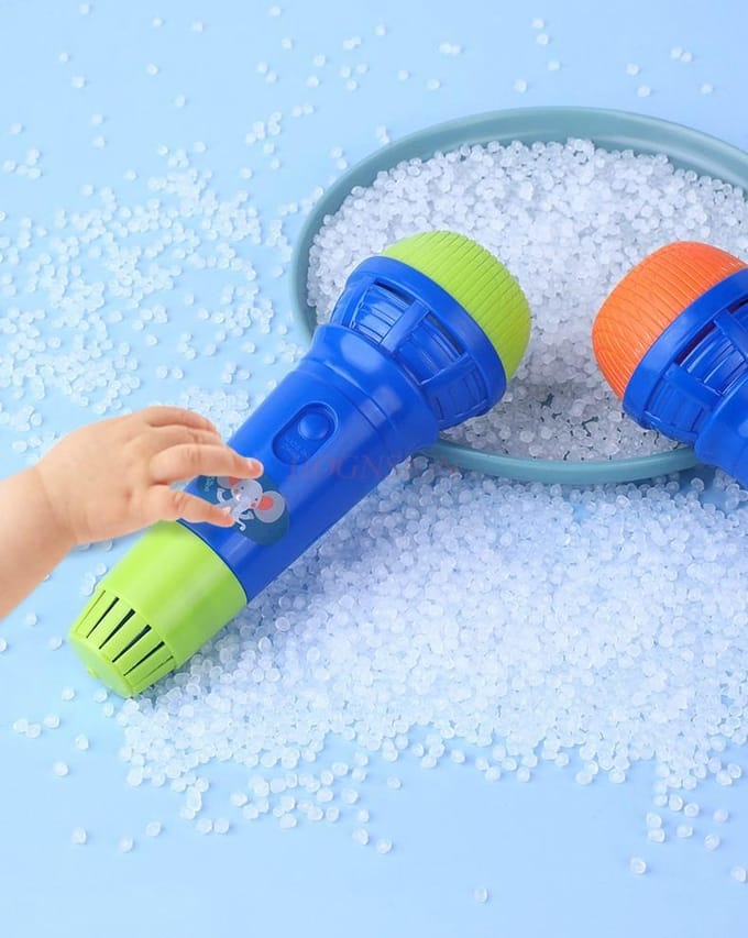Microphone pour enfants Microphone à écho physique Instrument de musique Éveil musical Chant éloquent Jouet d'éducation précoce blue