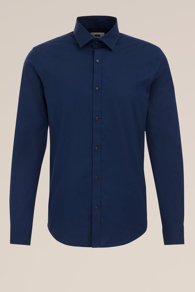 WE Fashion Heren Anti-odour tall fit overhemd met stretch