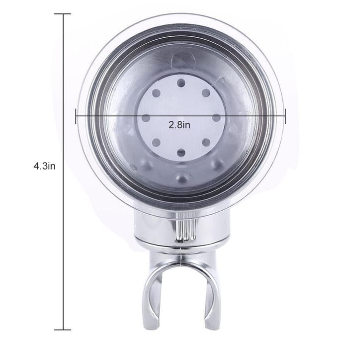 Douchekop Houder met Zuignap 360 graden Draaibare Douchehouder voor Handdouche Wandmontage gray