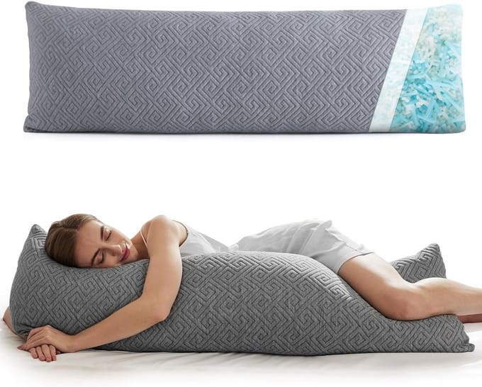 Langwerpig Kussen - Zijslaapkussen - Zwangerschapskussen - Lichaamskussen - Bedaccessoire