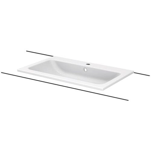 BetteOne built-in washbasin 80 x 49.5 cm with tap hole A139-000HLW1
