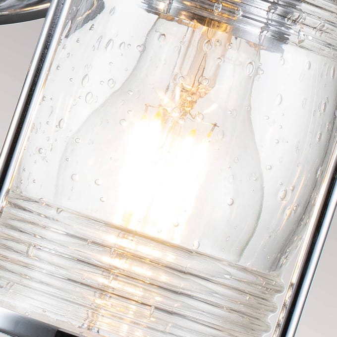 Kichler LED Badkamerarmatuur Ashland Bay | 4X E27 Max 60W | IP44 | Polished Chrome