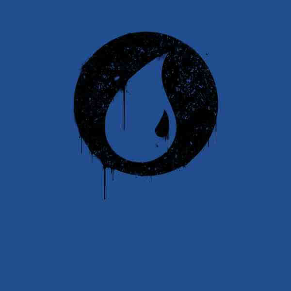 Magic The Gathering Blue Mana Splatter Men's T-Shirt - Royal Blue - M