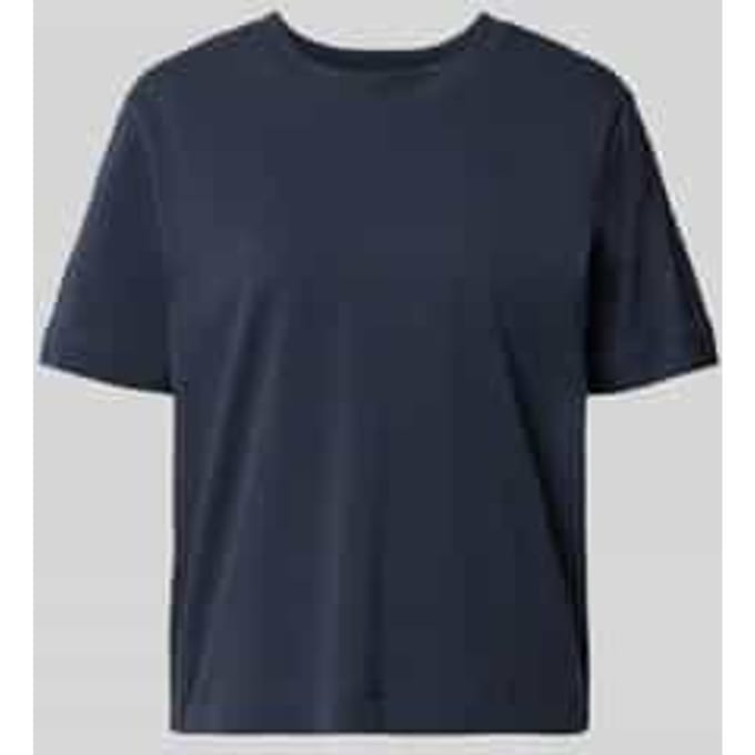 boxy fit T-shirt van katoen- en viscosemix model 'ESSENTIAL'