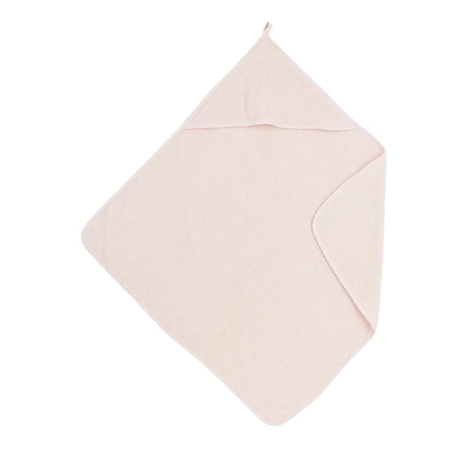 Meyco Baby Uni badcape - badstof - soft pink - 75x75cm