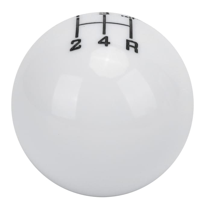 M12x1.25 Pommeau de Levier de Vitesse 5 Vitesses Résistant à l'Usure avec 3 Adaptateurs Accessoire Automobile Universel blanc