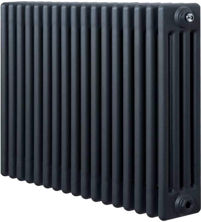 Traditionele 4-kolom radiator - horizontaal - grijs - 600x785 mm