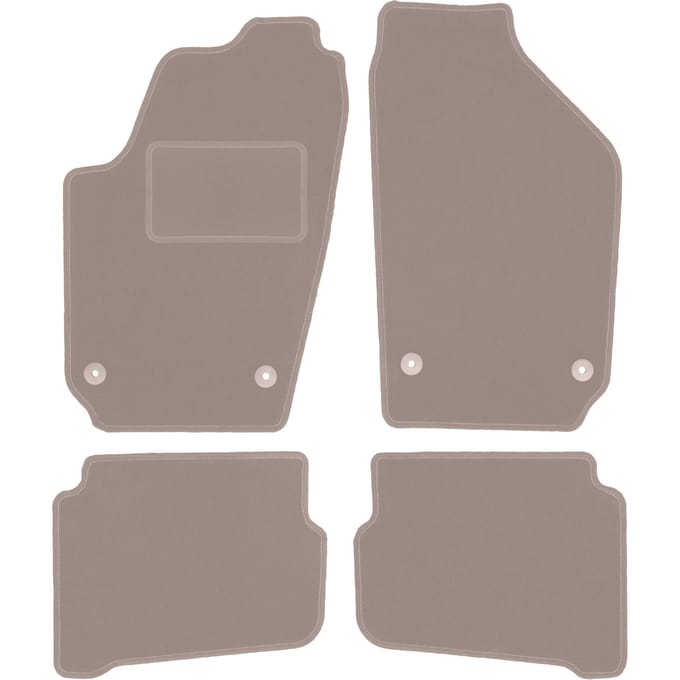 Beige veloursmatten voor: Volkswagen Fox hatchback (2005-2011)