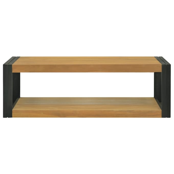 Étagère de salle de bain murale 110 x 45 x 35 cm Bois de teck massif