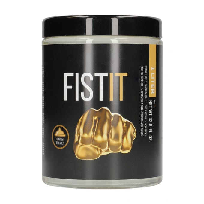 Fist It Jar Glijmiddel op Waterbasis in Handige Emmer - 1000ml
