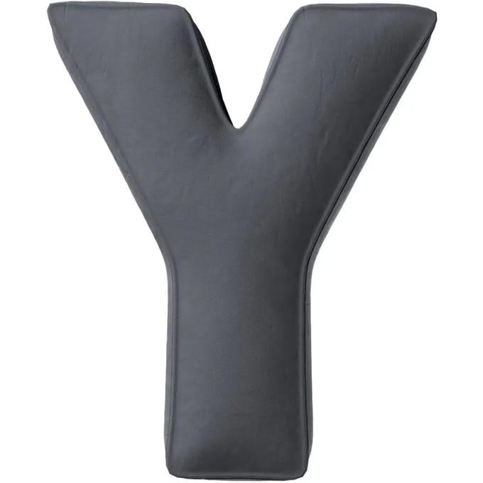 Kussen letter y Yellow Tipi Posh Velvet