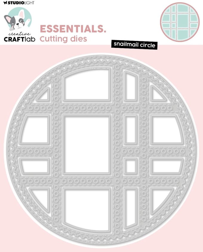Cutting die Snailmail circle - Essentials nr. 966
