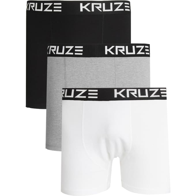 Kruze | 3-pack Heren Boxershorts Katoen Stretch Ondergoed