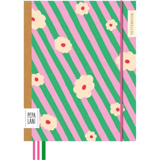 Pepa Lani Notitieboek Flowerstripes