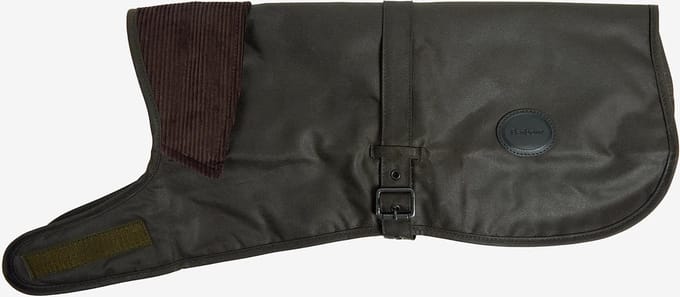 Barbour Wax Dog Coat, dark olive