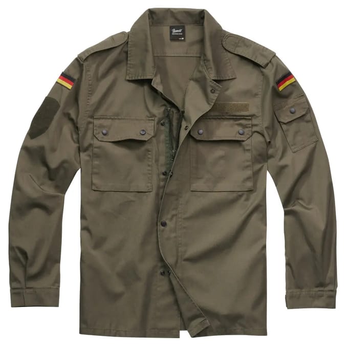 Brandit - BW Feldbluse olive Overhemd - M - Groen