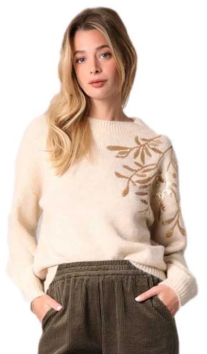 Deeluxe Nadita Trui Beige 2XL Vrouw