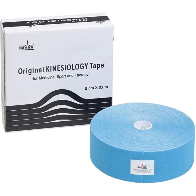 Nasara Kinesiologytape - 32 meter x 5 cm - blauw
