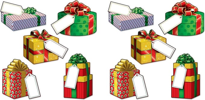 Mini Kerstcadeau Uitstekers - 4-5 Inch Kerstdecoratie Papier - Feestartikelen