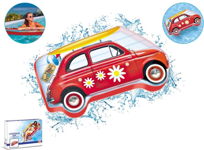 Mondo - Luchtbed - Fiat 500 - Vintage auto - 113x183Cm - Opblaasbaar