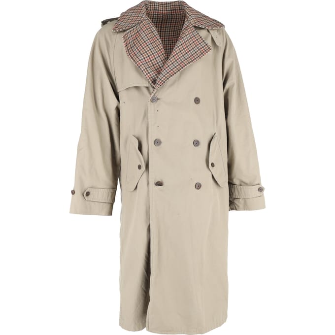 Balenciaga omkeerbare trenchcoat van beige katoen