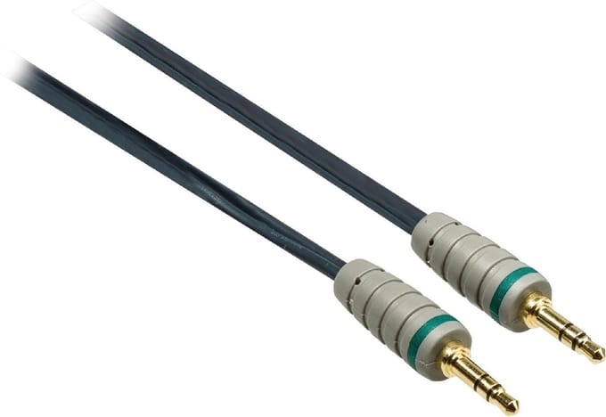 Bandridge 3,5mm Jack stereo audio kabel - zwart - 0,50 meter
